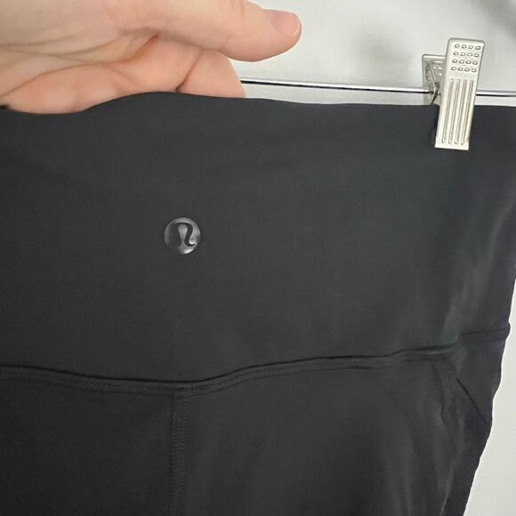 Lululemon Wunder Under High Rise Tight 25" Black Lace Women Size 8 - Picture 10 of 12